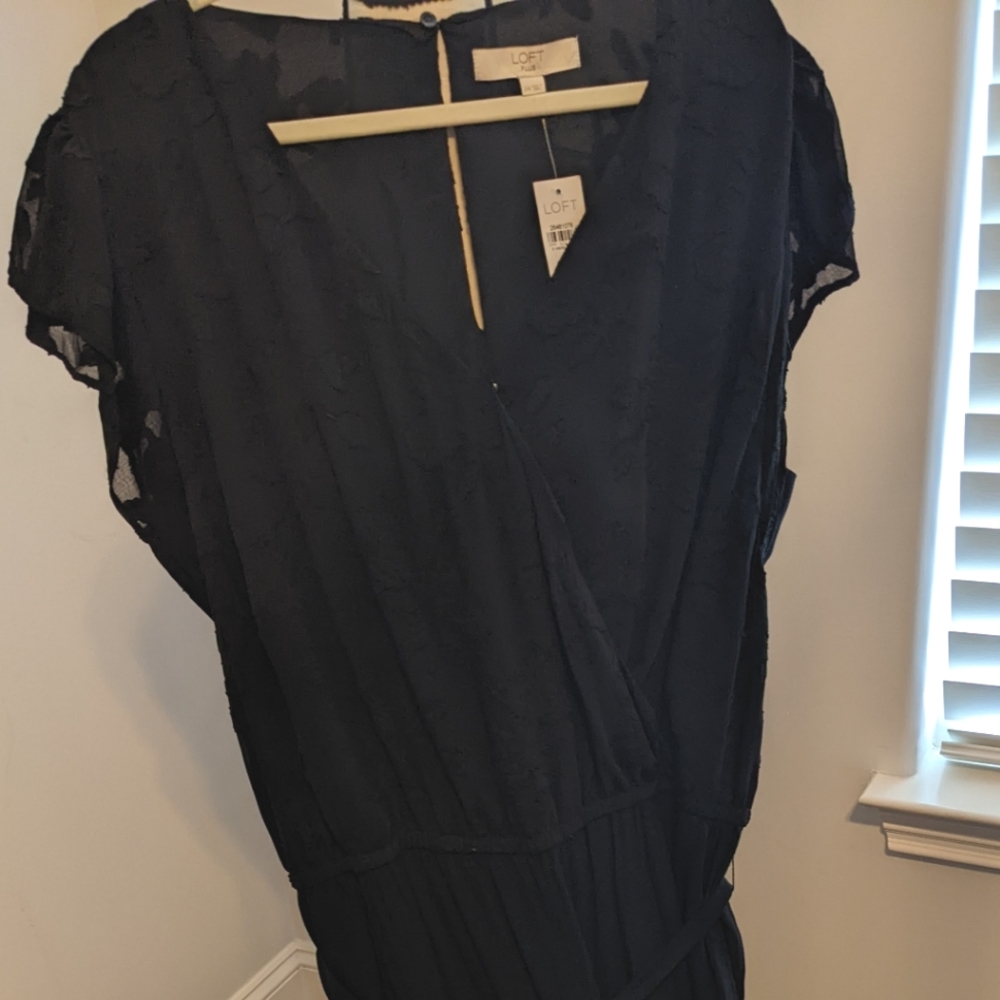 Loft Black Jumpsuit